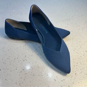 Rothy’s The Pointe Flats Ocean Blue Size 8 | Machine Washable